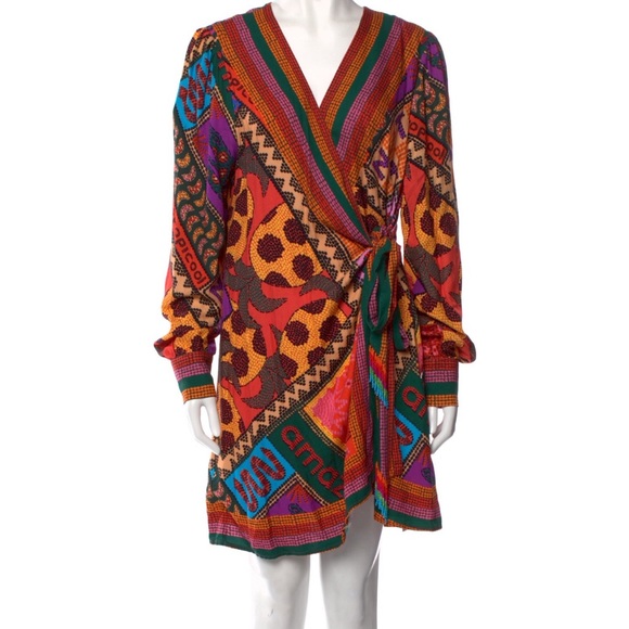 Farm Rio Wrap Dress (L) - Picture 2 of 2